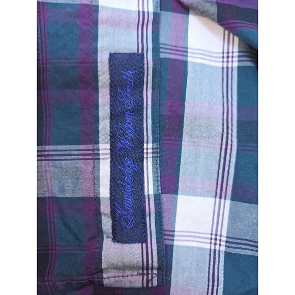 Robert Graham Mens Classic Fit Plaid Dress Shirt Medium - Picture 6 of 9